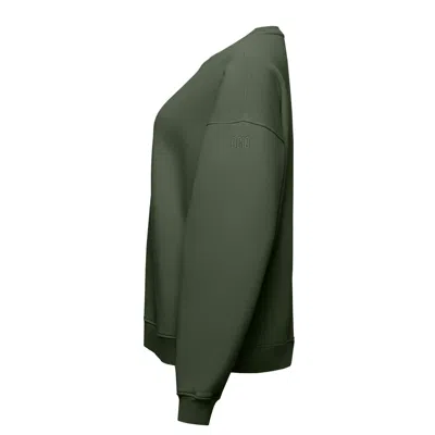 Ocio Leisurewear Green Men's Oversized Crewneck In Spruce