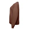 Ocio Leisurewear Neutrals / Brown Men's Oversized Crewneck In Rye In Brown