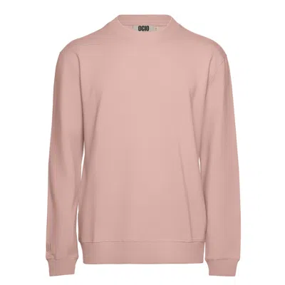 Ocio Leisurewear Pink / Purple Men's Classic Softcore Crew In Bloom In Pink/purple