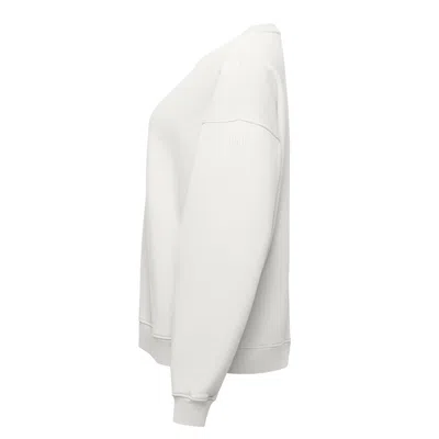 Ocio Leisurewear White Men's Oversized Crewneck In Supermoon