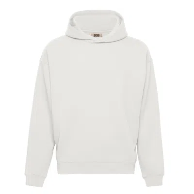 Ocio Leisurewear White Men's Oversized Hoodie In Supermoon