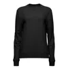 Ocio Leisurewear Women's Classic Softcore Crewneck In Black In Black