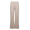 Ocio Leisurewear Women's Neutrals / Brown Flare Pant In Fawn In Brown