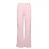 Ocio Leisurewear Women's Pink / Purple Flare Pant In Blush In Pink/purple