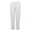 Ocio Leisurewear Women's White Cropped Pant In Supermoon In White