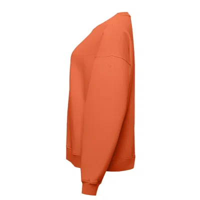 Ocio Leisurewear Yellow / Orange Women's Oversized Crewneck In Negroni In Yellow/orange