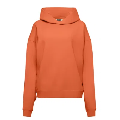 Ocio Leisurewear Yellow / Orange Women's Oversized Hoodie In Negroni In Yellow/orange