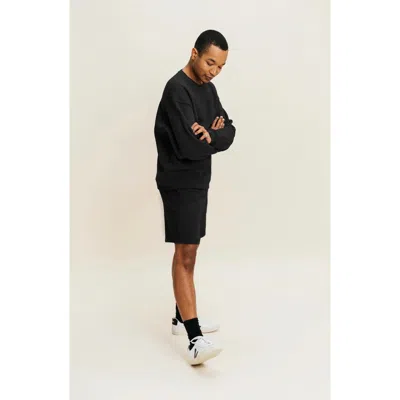 Ocio Organic Cotton Teddy Everywhere Shorts In Black