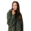 Ocio Organic Cotton Teddy Oversized Hoodie In Green