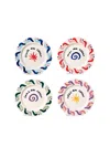 Octaevo Cala Secreta Dessert Plates (set Of Four) In Multi