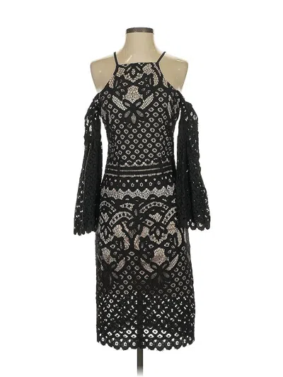 Pre-owned Octavia Cocktail Dress In Black