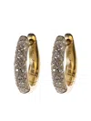 Octavia Elizabeth 18k Yellow Gold Cobblestone Diamond Hoop Earrings In Gold