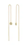 Octavia Elizabeth 18k Yellow Gold Diamond Nesting Gem Drop Earrings In Gold