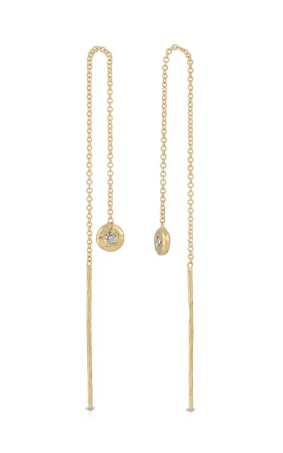 Octavia Elizabeth 18k Yellow Gold Diamond Nesting Gem Drop Earrings