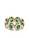 Octavia Elizabeth 18k Yellow Gold Jumbo Nesting Gem Emerald Ring In Gold