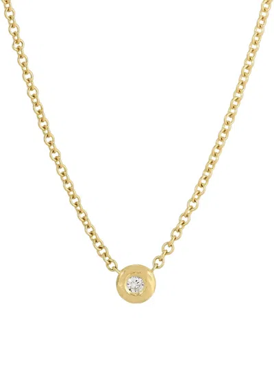 Octavia Elizabeth 18k Yellow Gold Nesting Gem Diamond Necklace