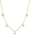 Octavia Elizabeth 18k Yellow Gold Nesting Gem Five-diamond Necklace In Gold