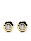 Octavia Elizabeth 18kt Yellow Gold Diamond Stud Earring In Yellow
