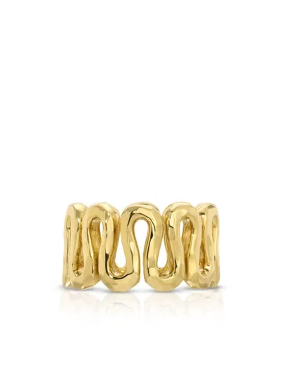 Octavia Elizabeth 18kt Yellow Gold Swirl Ring