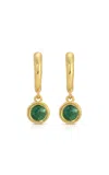 Octavia Elizabeth Hidden Gems 18k Yellow Gold Emerald Earrings