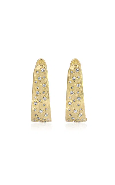 Octavia Elizabeth Imogen 18k Yellow Gold Diamond Earrings
