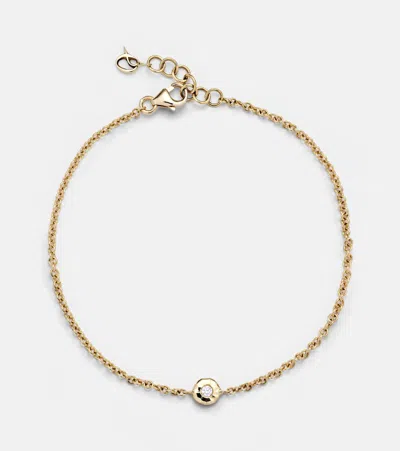 Octavia Elizabeth Nesting Gem 18kt Gold Bracelet With Diamond In Yellow Gold