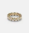 Octavia Elizabeth Nesting Gem 18kt Gold Eternity Ring With Diamonds In Yellow Gold
