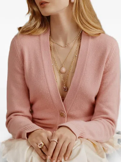 Octavia Elizabeth Tourmaline And Diamond Pendant In Orange