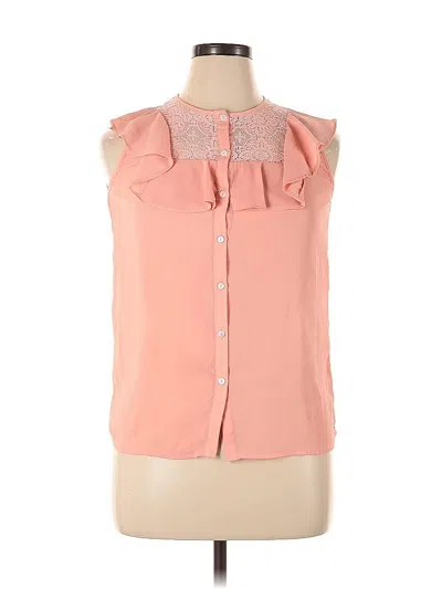 Pre-owned Octavia Sleeveless Blouse In Pink