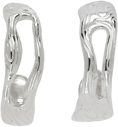 Octi Silver Globe Earrings