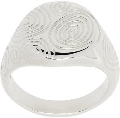 Octi Silver River Signet Ring