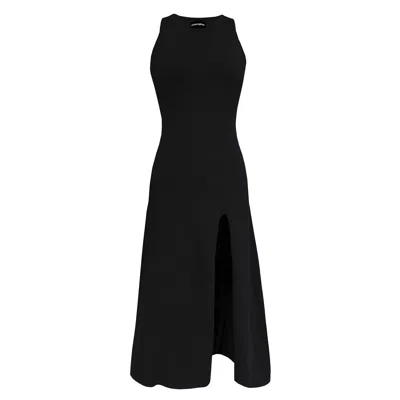 Octobereighteen Women's Kelly Very High Slit Knit Dress - Black