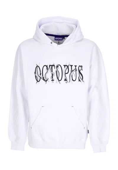 Octopus Hoodie Man Tentacles Logo Hoodie White