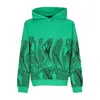 Octopus Lightweight Hooded Sweatshirt For Men Fishnet Hoodie Green In Green