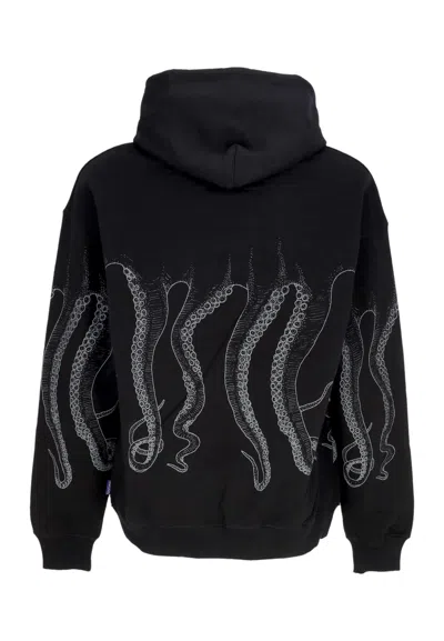 Octopus Lightweight Hoodie Man Outline Hoodie Black