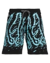Octopus Man Shorts & Bermuda Shorts Black Size L Cotton In Black