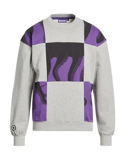 Octopus Man Sweatshirt Grey Size L Cotton In Gray