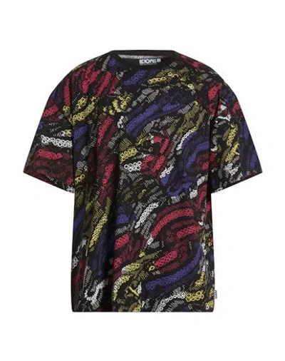 Octopus Man T-shirt Black Size L Cotton