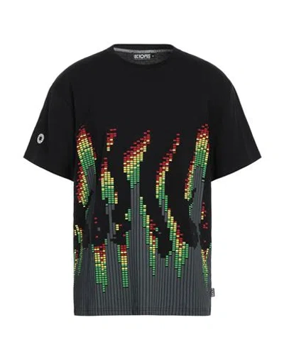 Octopus Man T-shirt Black Size L Cotton