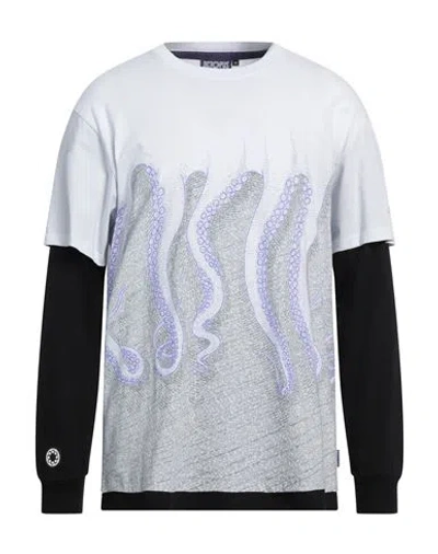 Octopus Man T-shirt White Size L Cotton
