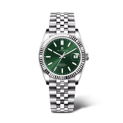 Pre-owned Octopus Men Automatic Watch 36mm 10atm Mechanical Wristwatch Luminous Pt5000