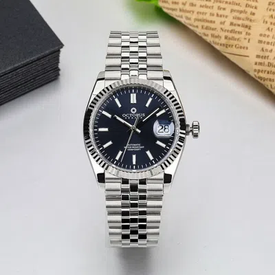 Pre-owned Octopus Men Automatic Watch Mechanical Wristwatch 10bar Luminous Pt5000 Blue
