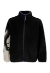 Octopus Men's Bear Side Sherpa Zip Neck Black In Black