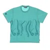 Octopus Men's Dyed Tee Aquamarine T-shirt In Blue