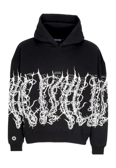 Octopus Men's Hoodie Barbed Wire Hoodie Black