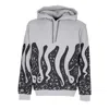 Octopus Men's Hoodie Stamp Hoodie Light Grey In Light Grey