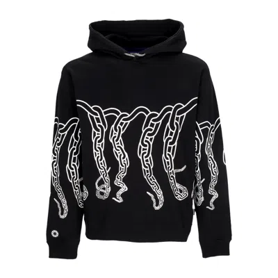OCTOPUS MEN'S LIGHTWEIGHT HOODED SWEATSHIRT CHAIN HOODIE BLACK