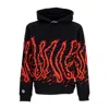 Octopus Men's Lightweight Hooded Sweatshirt Fast Hoodie Black/red In Black/red