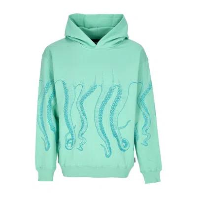 Octopus Men's Lightweight Hooded Sweatshirt Outline Hoodie Mint