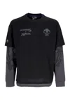 Octopus Men's Long Sleeve T-shirt The Gathering Swamp Double L/s Tee X Magic Black In Black